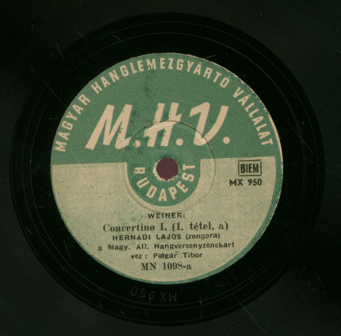 Concertino I-III. [Hangfelvétel] I. tétel, a-II. tétel, a